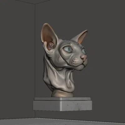 Tượng Đầu Mèo Sphynx