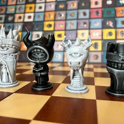 Bộ Cờ Vua Art Toy (Không Cần Supports)