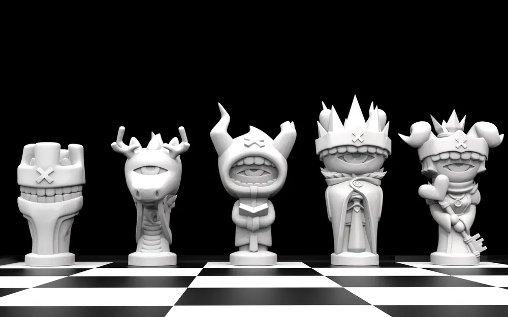 Bộ Cờ Vua Art Toy (Không Cần Supports) - Image 2