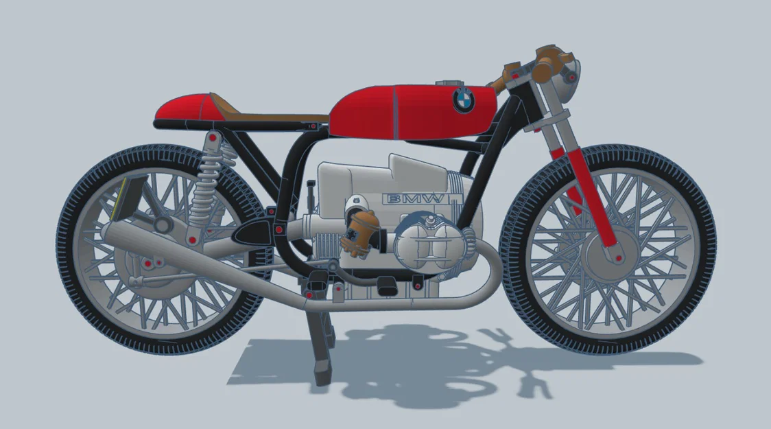 Mô Hình Xe Máy BMW R80 ME 121 Năm 1980 Tỷ Lệ 1:6 - Image 2