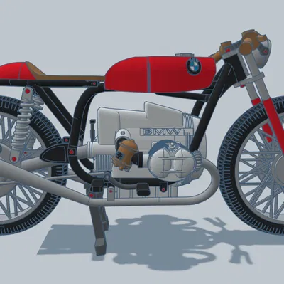 Mô Hình Xe Máy BMW R80 ME 121 Năm 1980 Tỷ Lệ 1:6