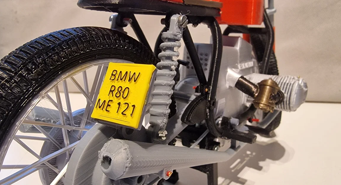 Mô Hình Xe Máy BMW R80 ME 121 Năm 1980 Tỷ Lệ 1:6 - Image 4