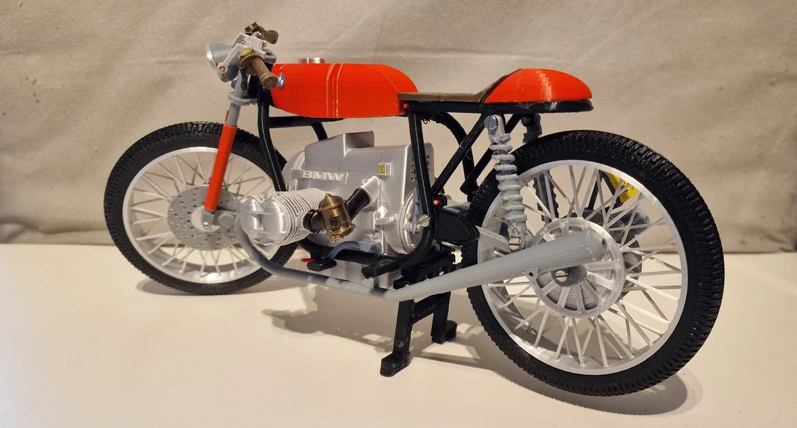 Mô Hình Xe Máy BMW R80 ME 121 Năm 1980 Tỷ Lệ 1:6 - Image 6