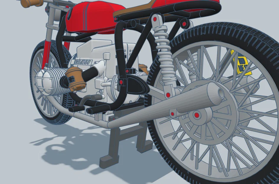 Mô Hình Xe Máy BMW R80 ME 121 Năm 1980 Tỷ Lệ 1:6 - Image 8