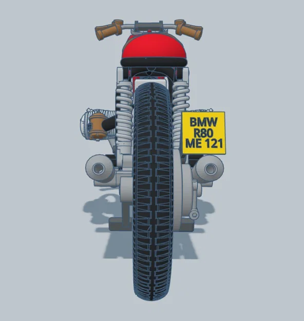 Mô Hình Xe Máy BMW R80 ME 121 Năm 1980 Tỷ Lệ 1:6 - Image 12