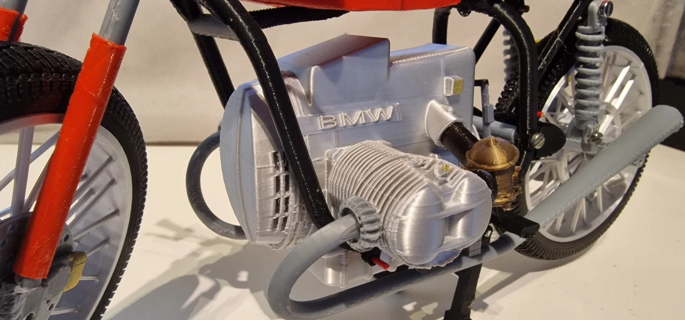 Mô Hình Xe Máy BMW R80 ME 121 Năm 1980 Tỷ Lệ 1:6 - Image 14