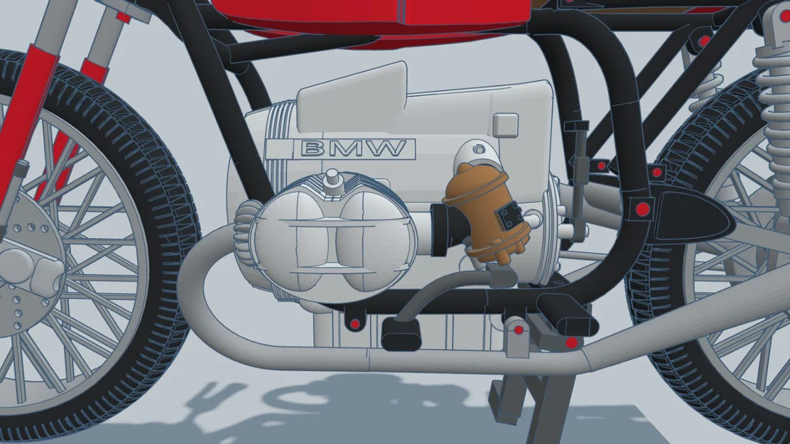 Mô Hình Xe Máy BMW R80 ME 121 Năm 1980 Tỷ Lệ 1:6 - Image 15