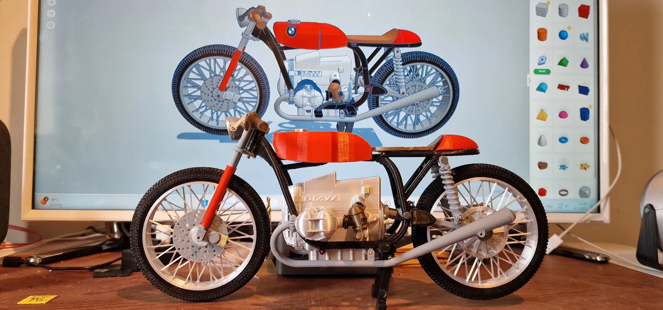 Mô Hình Xe Máy BMW R80 ME 121 Năm 1980 Tỷ Lệ 1:6 - Image 26