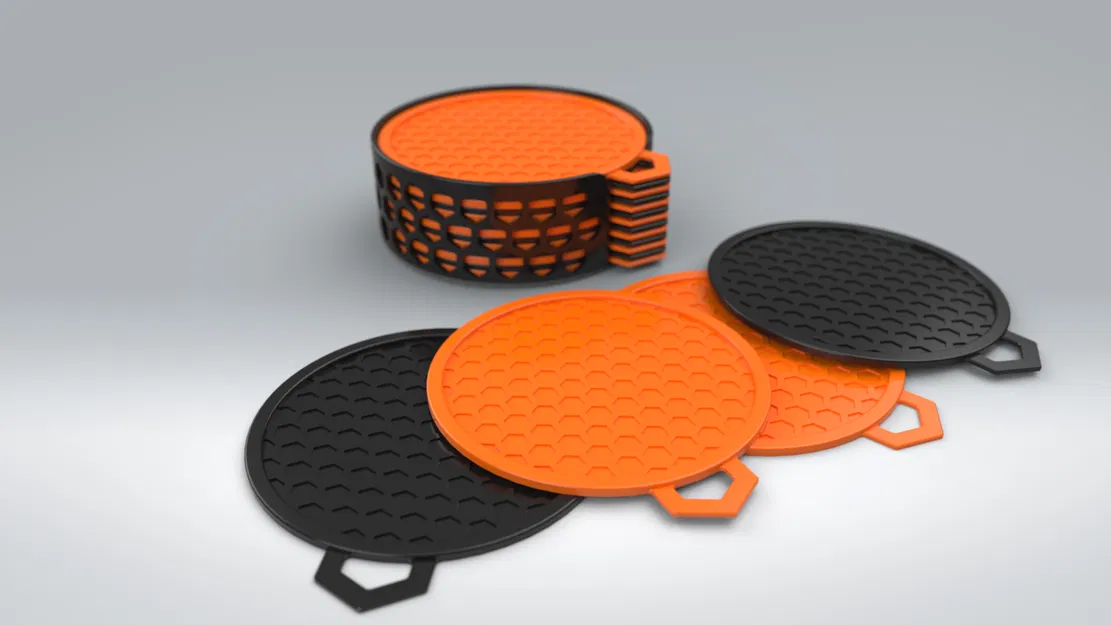 Bộ Đế Lót Cốc/Ly Cà Phê - In 3D - Image 1