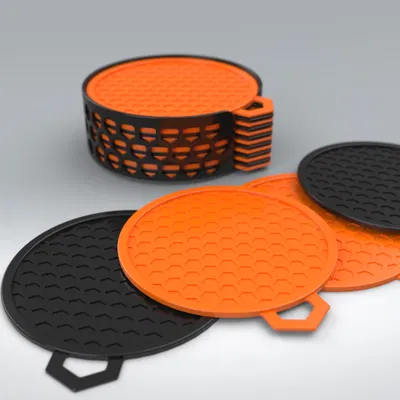 Bộ Đế Lót Cốc/Ly Cà Phê - In 3D