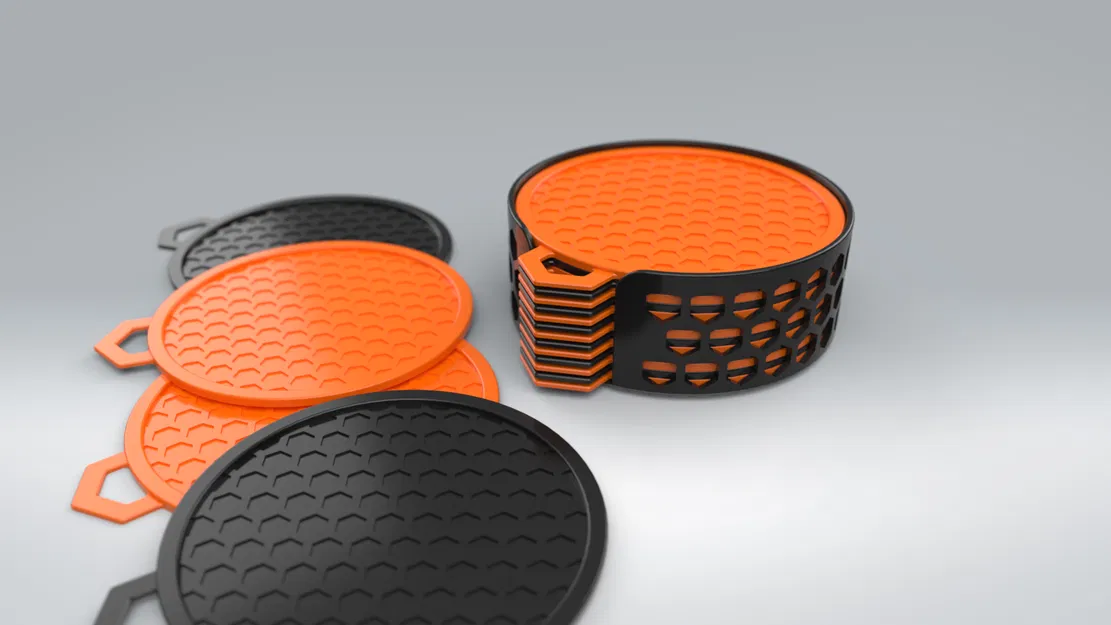 Bộ Đế Lót Cốc/Ly Cà Phê - In 3D - Image 2