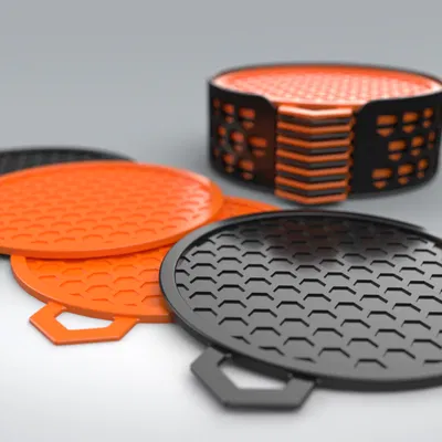 Bộ Đế Lót Cốc/Ly Cà Phê - In 3D