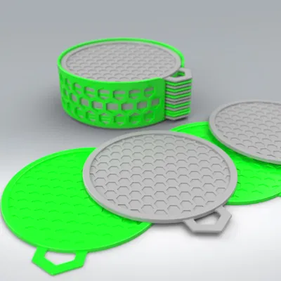 Bộ Đế Lót Cốc/Ly Cà Phê - In 3D