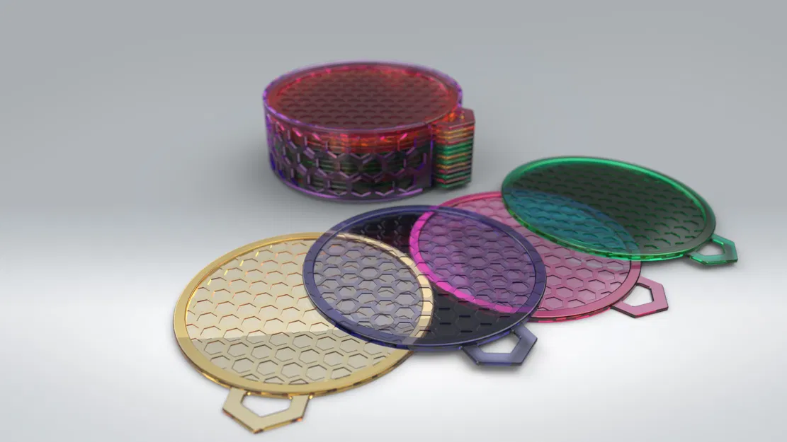 Bộ Đế Lót Cốc/Ly Cà Phê - In 3D - Image 6