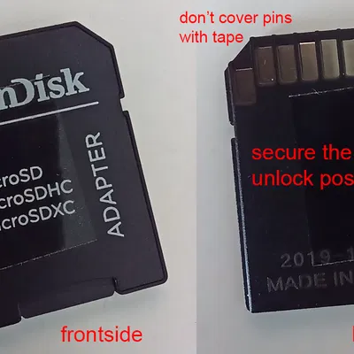 Adapter thẻ nhớ Micro SD sang SD cho Sovol SV06