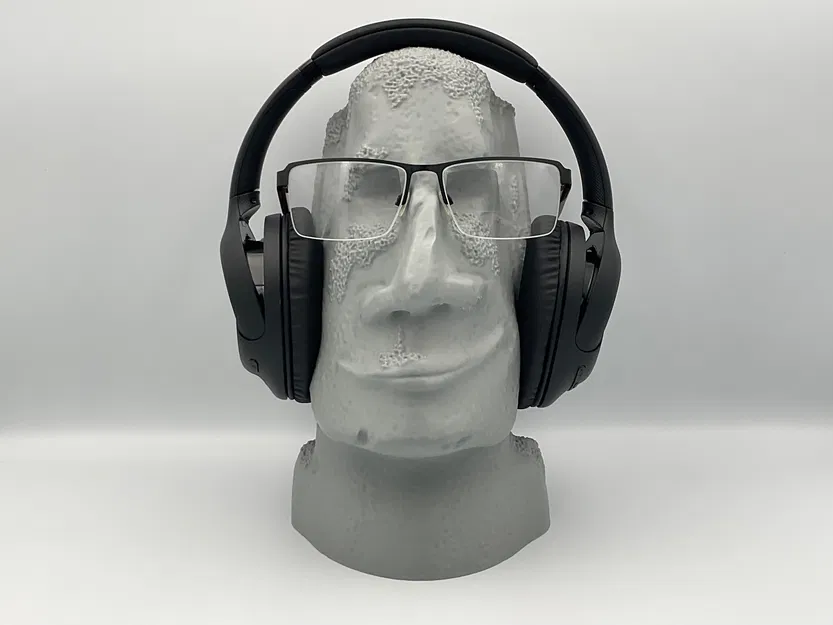 Tượng Moai Để Kính & Tai Nghe || Đầu Phục Sinh || Giá Đỡ Tai Nghe Độc Lạ || Màn Hình Công Nghệ - Image 1