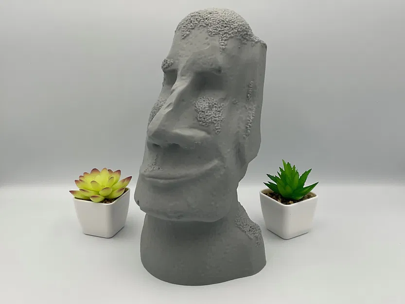 Tượng Moai Để Kính & Tai Nghe || Đầu Phục Sinh || Giá Đỡ Tai Nghe Độc Lạ || Màn Hình Công Nghệ - Image 2