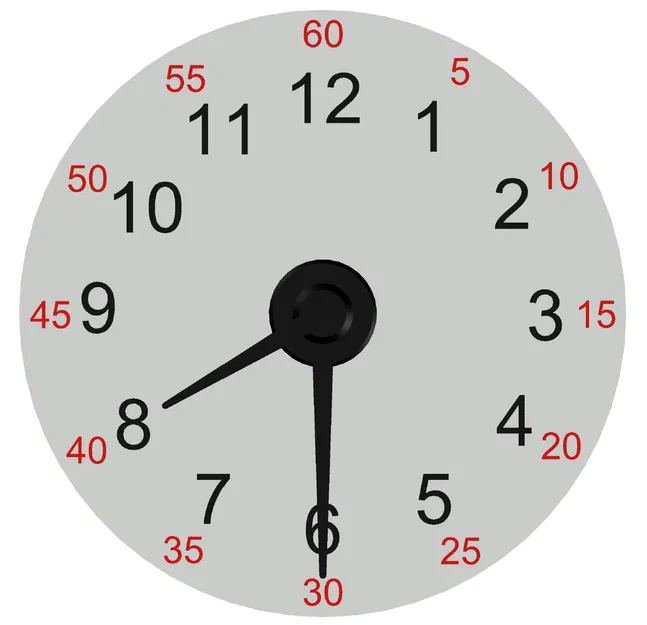 Đồng Hồ Giáo Dục và Mặt Số Làm Đồng Hồ Treo Tường - Image 1