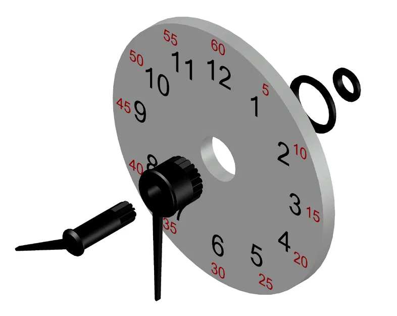 Đồng Hồ Giáo Dục và Mặt Số Làm Đồng Hồ Treo Tường - Image 3