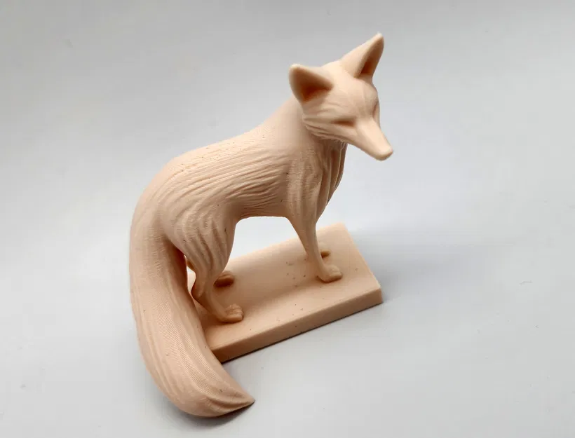 Tượng cáo bằng gỗ điêu khắc - Image 2