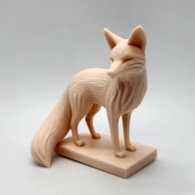 Tượng cáo bằng gỗ điêu khắc