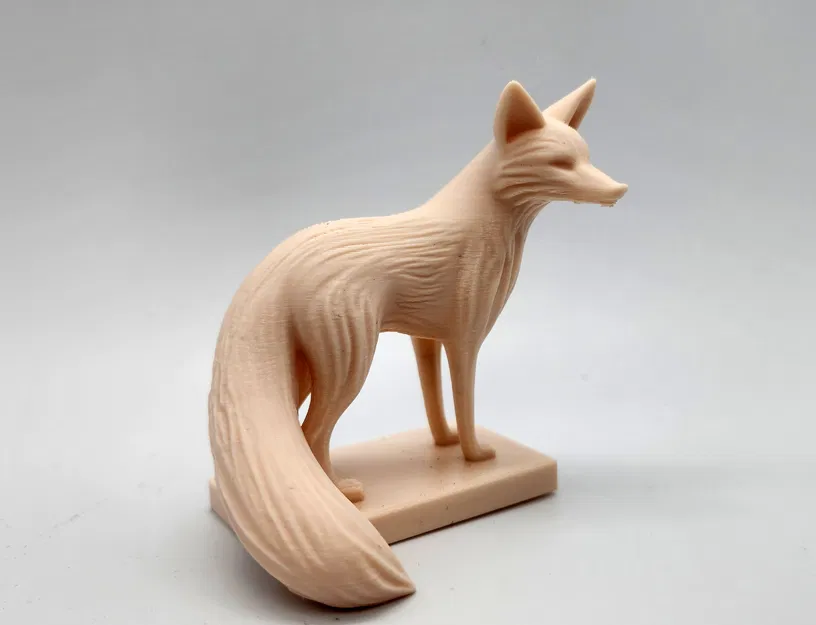 Tượng cáo bằng gỗ điêu khắc - Image 5