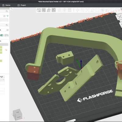 (4/4) Flashforge Adventurer 5M (AD5M) CẢI TIẾN, GIÁ ĐỠ CUỘN DÂY GẮN BÊN, ỐNG NẠP, GIÁ ĐỠ CẢM BIẾN HẾT DÂY! v2.1.1