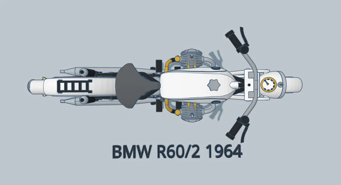 Mô hình xe máy BMW R60/2 1964 tỉ lệ 1:6 của Ed van der Heijden - Image 15