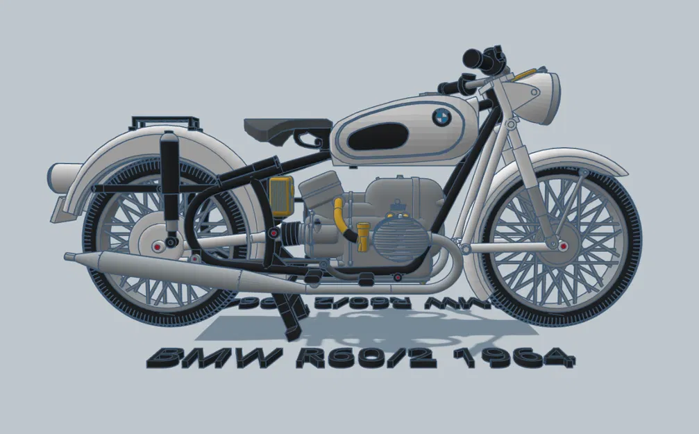 Mô hình xe máy BMW R60/2 1964 tỉ lệ 1:6 của Ed van der Heijden - Image 16