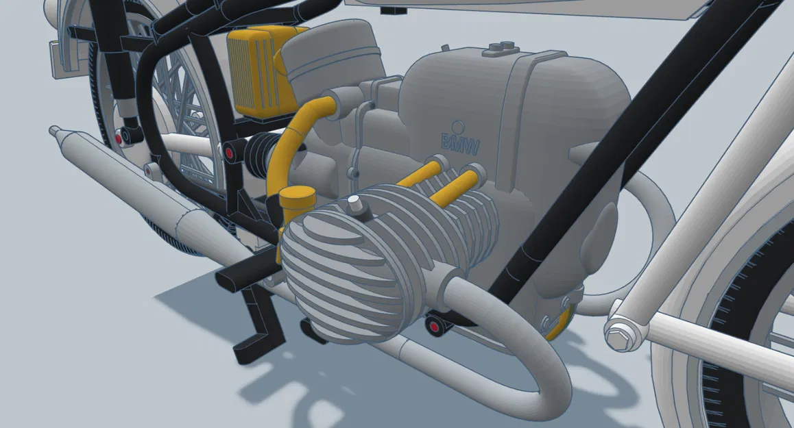 Mô hình xe máy BMW R60/2 1964 tỉ lệ 1:6 của Ed van der Heijden - Image 17