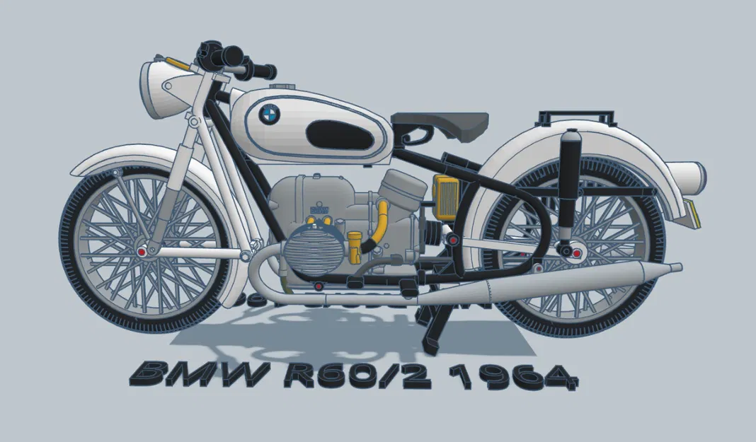 Mô hình xe máy BMW R60/2 1964 tỉ lệ 1:6 của Ed van der Heijden - Image 19