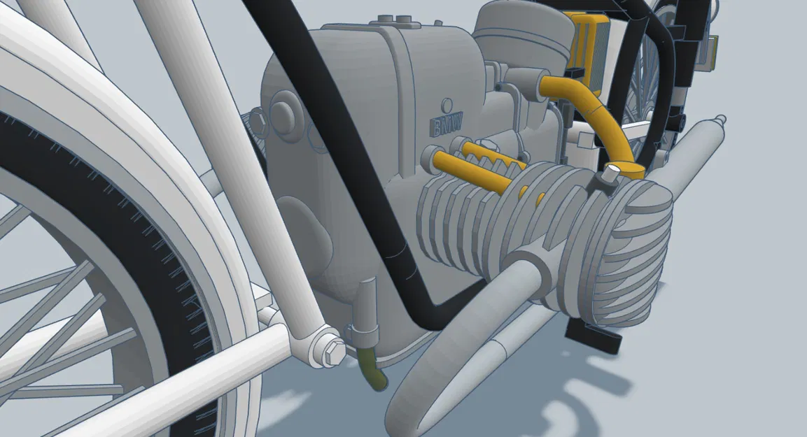 Mô hình xe máy BMW R60/2 1964 tỉ lệ 1:6 của Ed van der Heijden - Image 20