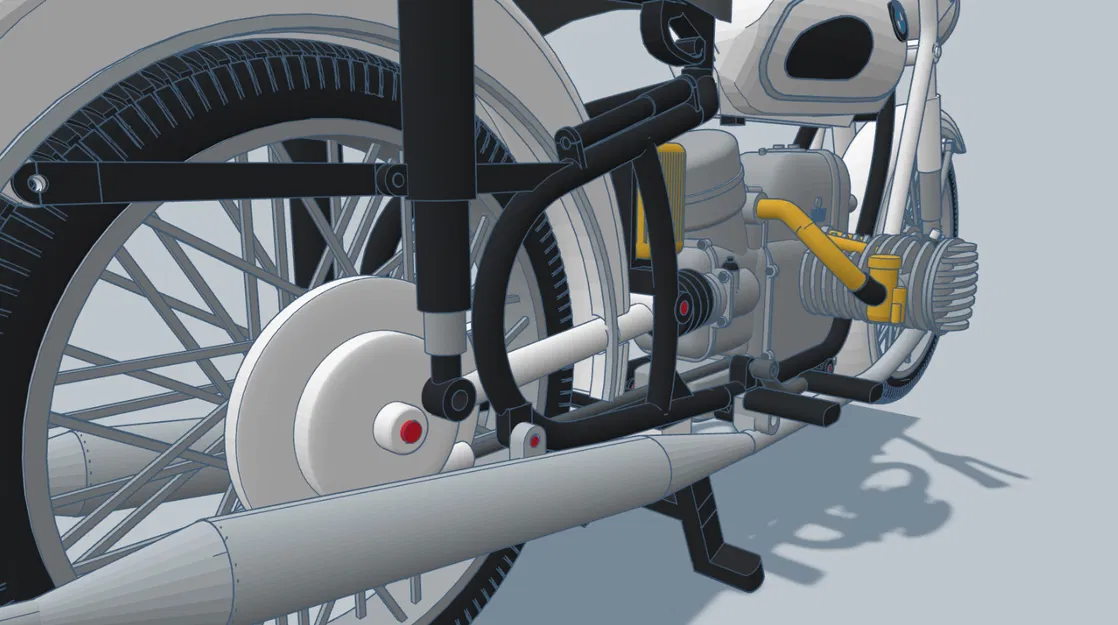 Mô hình xe máy BMW R60/2 1964 tỉ lệ 1:6 của Ed van der Heijden - Image 21