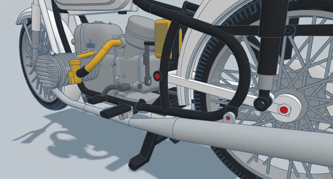 Mô hình xe máy BMW R60/2 1964 tỉ lệ 1:6 của Ed van der Heijden - Image 22