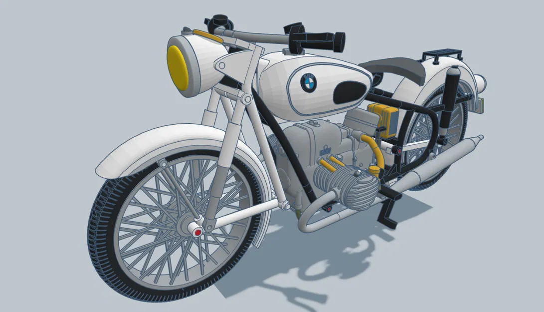 Mô hình xe máy BMW R60/2 1964 tỉ lệ 1:6 của Ed van der Heijden - Image 23