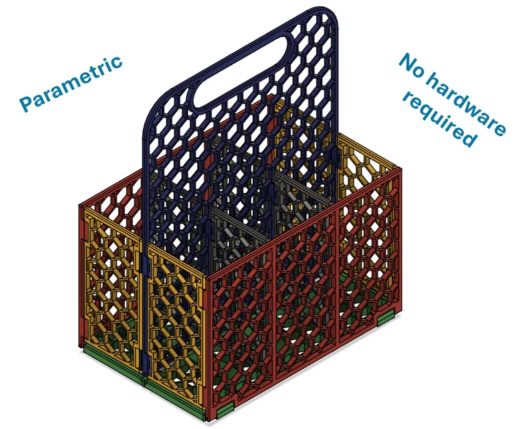 Thùng đựng chai gấp gọn theo tham số - Image 2