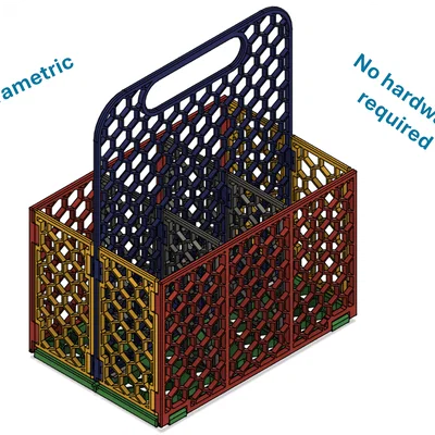 Thùng đựng chai gấp gọn theo tham số
