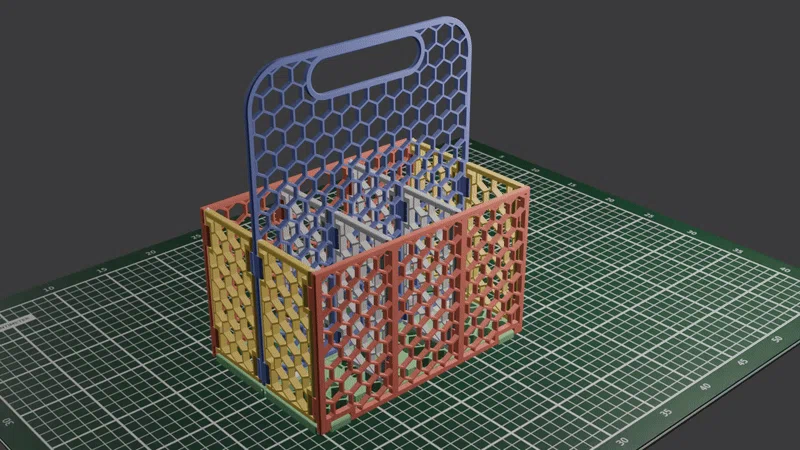 Thùng đựng chai gấp gọn theo tham số - Image 4