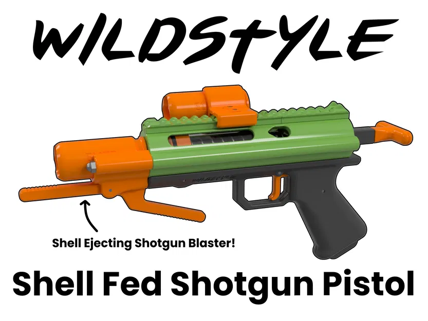 Wildstyle - Súng lục Shotgun Nạp Vỏ (Tự làm Nerf) - Image 1