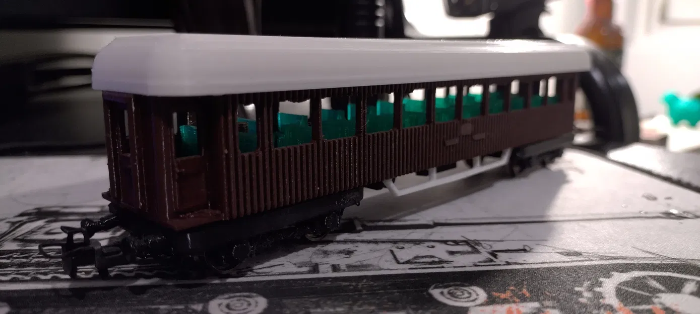 Toa xe khách "Phần Lan" H0 1:87 dễ in - Image 1