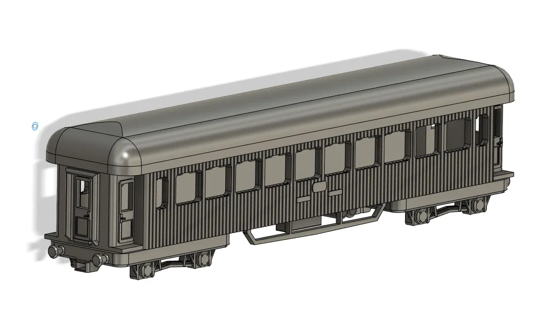 Toa xe khách "Phần Lan" H0 1:87 dễ in - Image 3