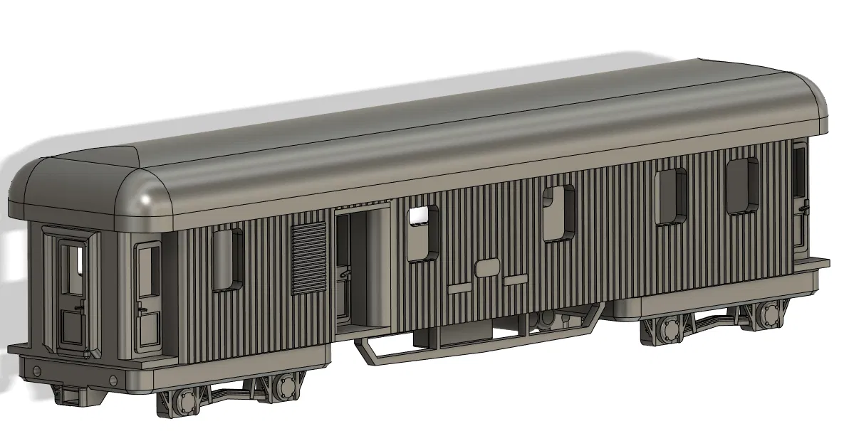 Toa xe khách "Phần Lan" H0 1:87 dễ in - Image 5