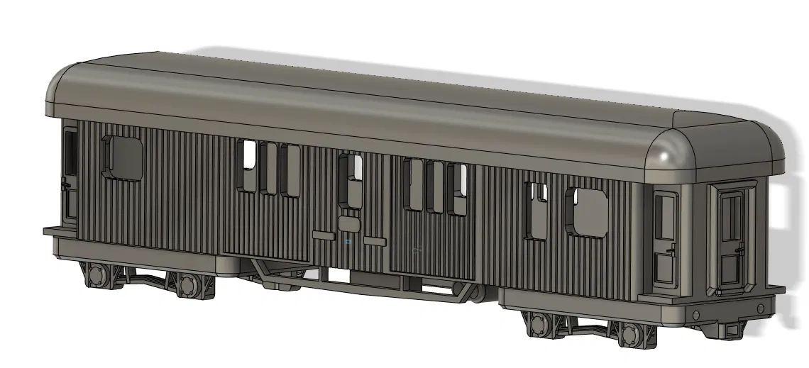 Toa xe khách "Phần Lan" H0 1:87 dễ in - Image 7