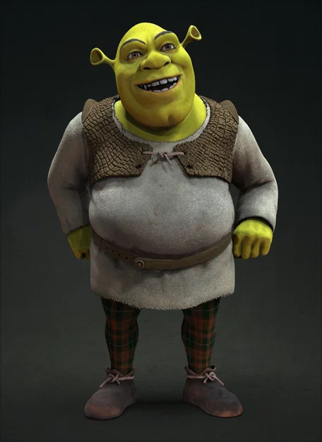 Mô Hình 3D Shrek Có Thể In Được - Image 1