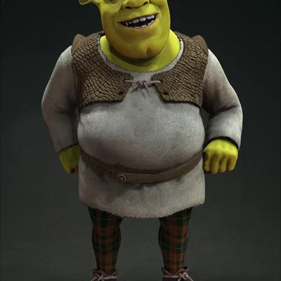 Mô Hình 3D Shrek Có Thể In Được