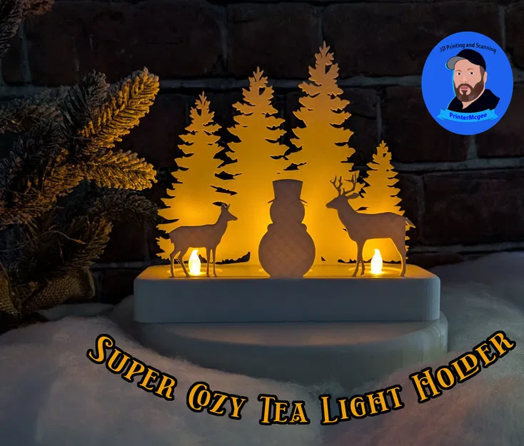 Chân Nến Cảnh Mùa Đông Giáng Sinh Ấm Áp - Image 1