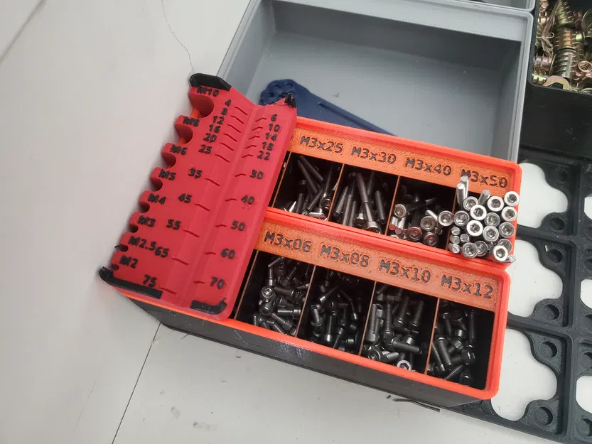 Dụng Cụ Đo Bu Lông/Vít Metric Gridfinity - Image 2