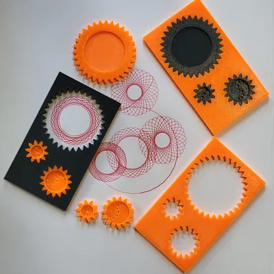 Spiro Card - Dụng Cụ Vẽ Spirograph Mini