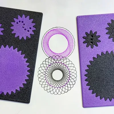 Spiro Card - Dụng Cụ Vẽ Spirograph Mini