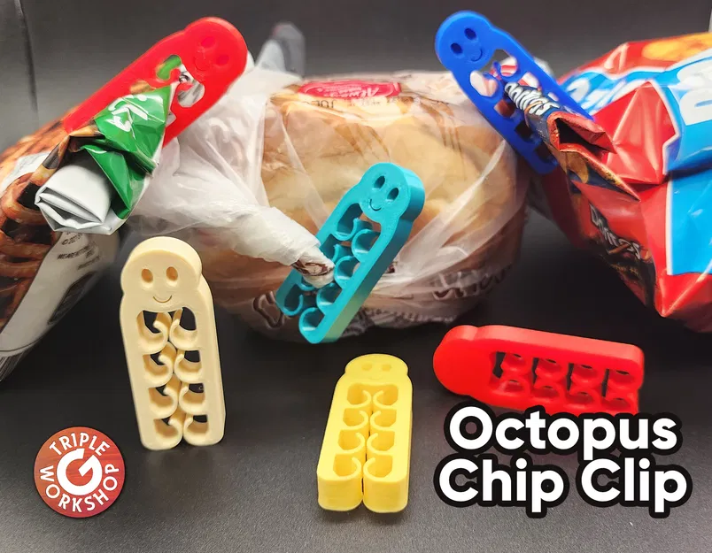 Kẹp Túi Chip Bạch Tuộc "Nguyên Bản" - Image 1